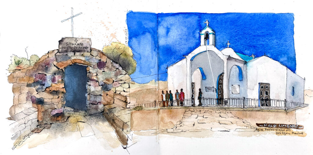 Kreta | Kaloi Limenes | Kirche und Höhle des Heiligen Paulus